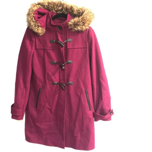 Tommy Hilfiger Wool Toggle-Front Hooded Coat - Picture 1 of 8